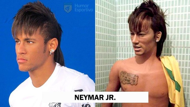 O que acharam dessa escultura do Neymar? O cabelo ficou igual!