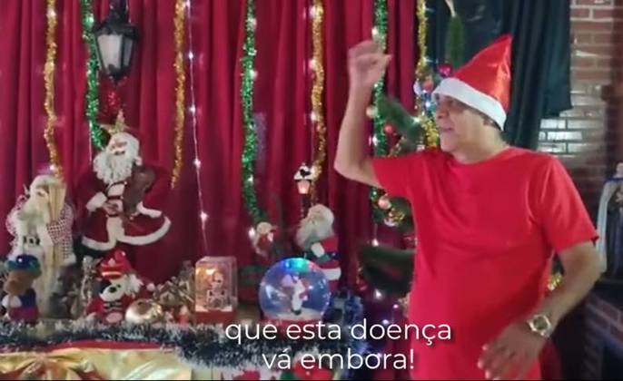 O sambista Zeca Pagodinho gravou uma mensagem especial de Natal. O cantor, que teve Covid-19, aproveitou para enfatizar seu grande desejo: 