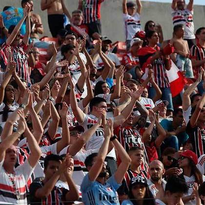 O Sao Paulo também teve o ticket médio no valor de 49 reais. Em 25 jogos, o clube colocou média de 29.187 pagantes no Morumbi. 