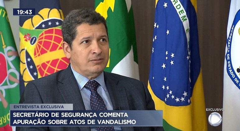 O secretário de Segurança Pública do DF, Sandro Avelar