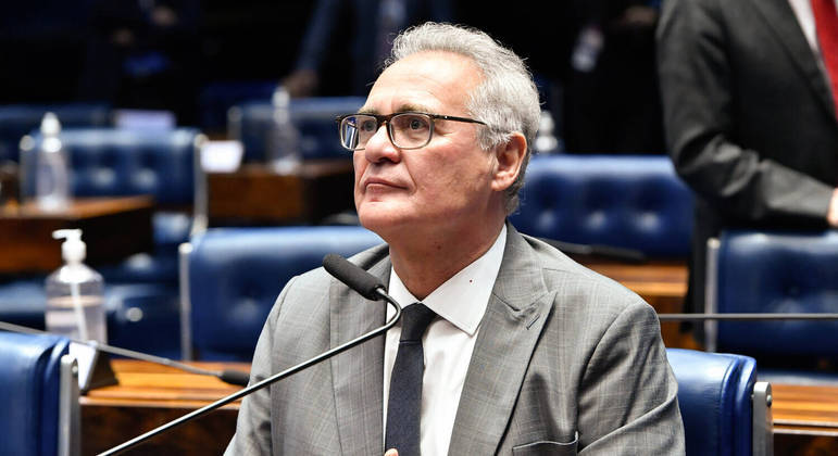 Senador Renan Calheiros no plenário do Senado