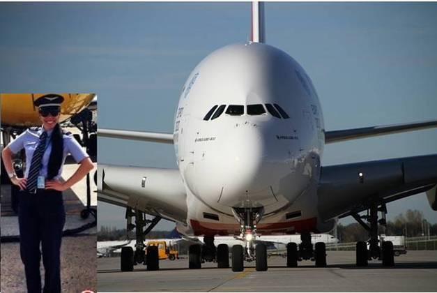 O tempo foi passando, as mulheres conquistando espaços em todos os setores e eis que...hoje temos uma pilota no comando do maior avião do mundo: o Airbus A380. 