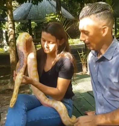 O veterinário Pedro Calazans postou um vídeo no Instagram mostrando o animal e destacando que pessoas, hoje em dia, abandonam animais para que alguém cuide. 