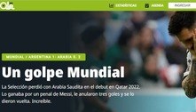 Jornais argentinos lamentam derrota em estreia na Copa: 'Um golpe'
