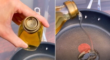 É possível criar um 'dosador' com a tampa do óleo
