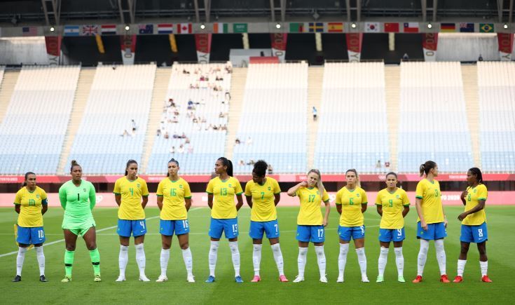 Seleção chinesa de futebol feminino se prepara para o primeiro jogo olímpico  contra Brasil_