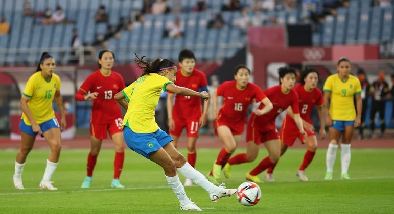 Jogos Olímpicos_Seleção Feminina: Brasil x China. Debinha,…