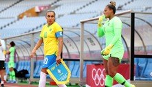 Marta se torna a única jogadora a fazer gols em cinco olimpíadas