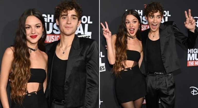 Olivia Rodrigo e Joshua BassettMostrando que não existe mais nenhum tipo de climão entre eles, Olivia Rodrigo e Joshua Bassett pararam a internet ao posar abraçados durante o lançamento da nova temporada da série baseada em High School Musical, em Los Angeles, nos EUA. Os dois já tinham voltado a atuar juntos, mas fãs ainda especulavam sobre como estaria a relação deles nos bastidores. Pelo que foi visto no evento, no final de julho, o clima parece amigável e muito profissional entre os ex-namorados.Olivia e Joshua passaram por várias polêmicas, trocando supostas indiretas depois de a cantora emplacar o mega-hit Drivers License, no qual fala sobre ter seu coração partido ao ser 