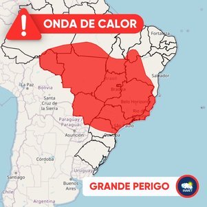 Inmet emitiu alerta vermelho