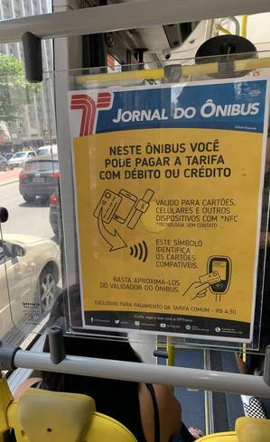 Informe da SPTrnas sobre pagamentos por aproximação 