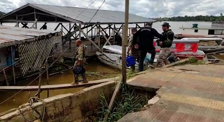 Equipes da Polícia Federal realizam buscas na região do Vale do Javari, no Amazonas