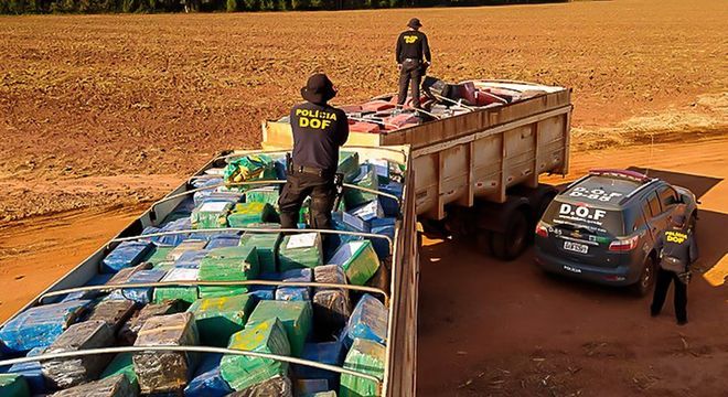 Foram apreendidas 33,3 toneladas de maconha