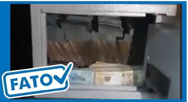 Vídeo 
mostra apreensão de dinheiro encontrado em cofre pela PF na operação "Reditus"