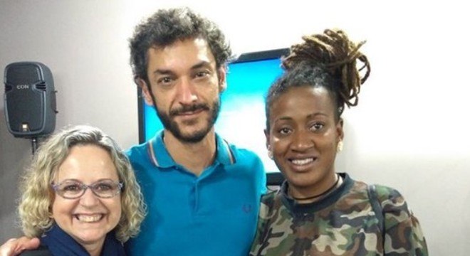 Silvia (à esq), Dr. Ricardo e Micaela (à dir), unidos para compartilhar informações (Reprodução/ Instagram)