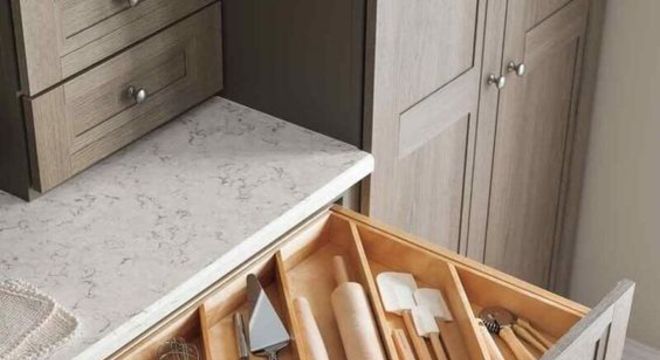 organizadores de cozinha - divisores de gaveta 