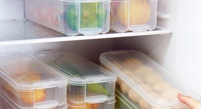 organizadores de cozinha - potes de vegetais para geladeira 