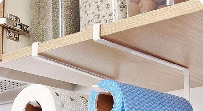 organizadores de cozinha - suporte para papel toalha 