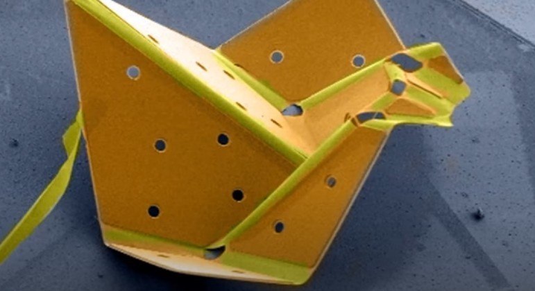 Cientistas criaram um origami 20 vezes menor do que um grão de areia