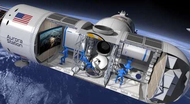 A capacidade máxima da Aurora Station é de seis pessoas