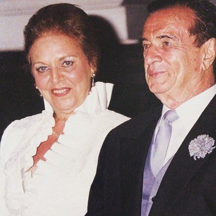 As bodas de ouro do casal foram comemoradas em 2001