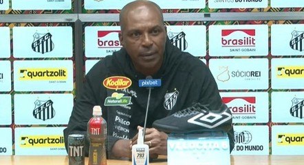 O técnico interino do Santos, Orlando Ribeiro