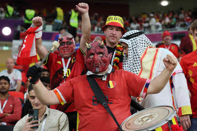 Os belgas saíram sorrindo do estádio após a vitória por 1 a 0.