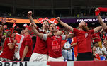 Os dinamarqueses também estão empolgados; seleção empatou na estreia