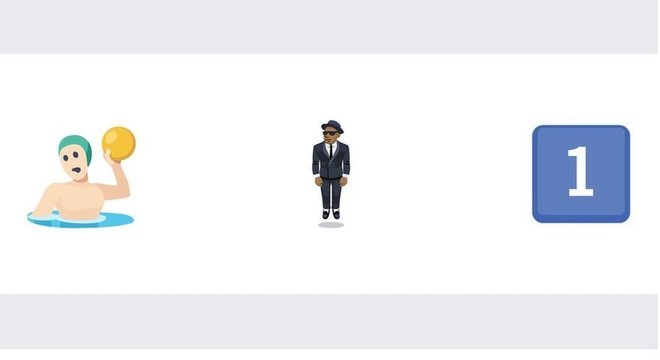 Pessoa jogando polo aquático, homem de terno levitando e o número 1 são alguns dos emojis menos usados no Facebook