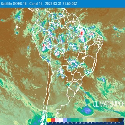 Os mapas meteorológicos mostram a tendência a esse tipo de fenômeno nesse período no sul e no sudeste do Brasil.