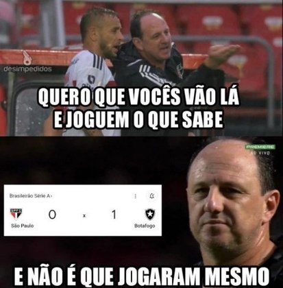 Os melhores memes da derrota do São Paulo para o Botafogo.