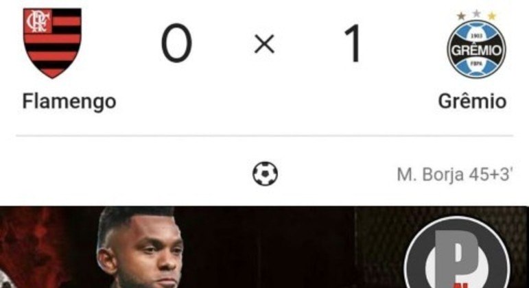 Os melhores memes da vitória do Grêmio sobre o Flamengo, pela 21ª rodada do Brasileirão
