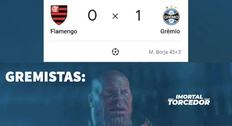 Os melhores memes da vitória do Grêmio sobre o Flamengo, pela 21ª rodada do Brasileirão