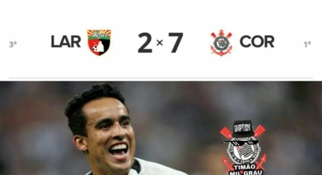 Os melhores memes de Deportivo Lara 2 x 7 Corinthians