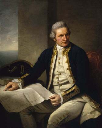 Os primeiros foram os britânicos, em 1778, liderados por James Cook (foto). Ele nomeou as ilhas em homenagem ao seu patrocinador, o rei George III da Inglaterra.