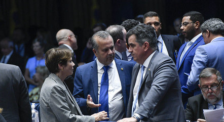 Senadores Tereza Cristina, Rogério Marinho e Ciro Nogueira