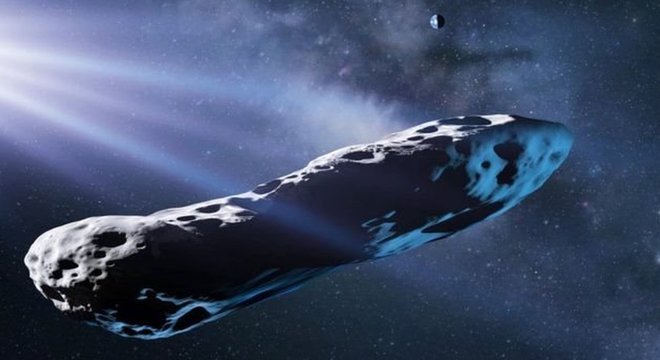 Oumuamua, que foi detectado em 2017, foi o primeiro visitante interestelar