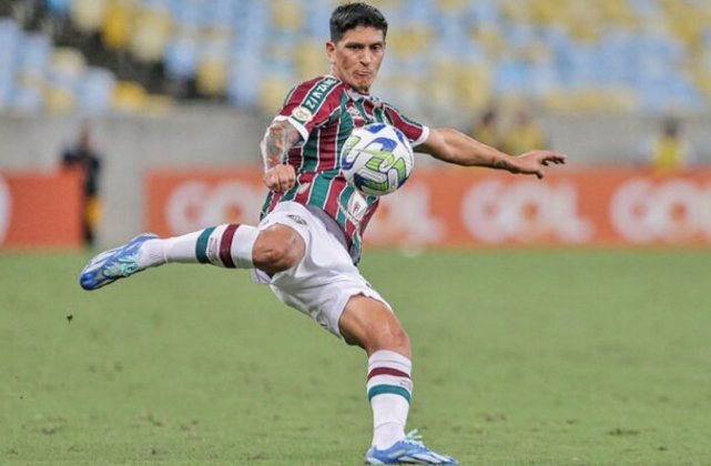 Outro nome que entrou para a história do Fluminense após um 2023 de destaque é do argentino Cano. Foto: Lucas Merçon/Fluminense