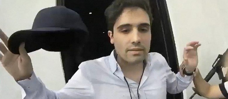 Ovídio Gusman Lopez no momento de sua prisão em Culiacán, México (HO/Cepropie/AFP - 17.10.2019)