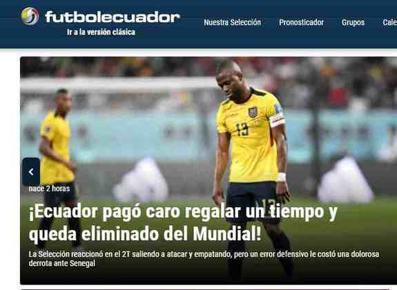 'Pagou caro por perder tempo': o 'Futbol Ecuador' critica as mudanças táticas feitas por Gustavo Alfaro, que fizeram o Equador jogar mal durante o primeiro tempo. 
