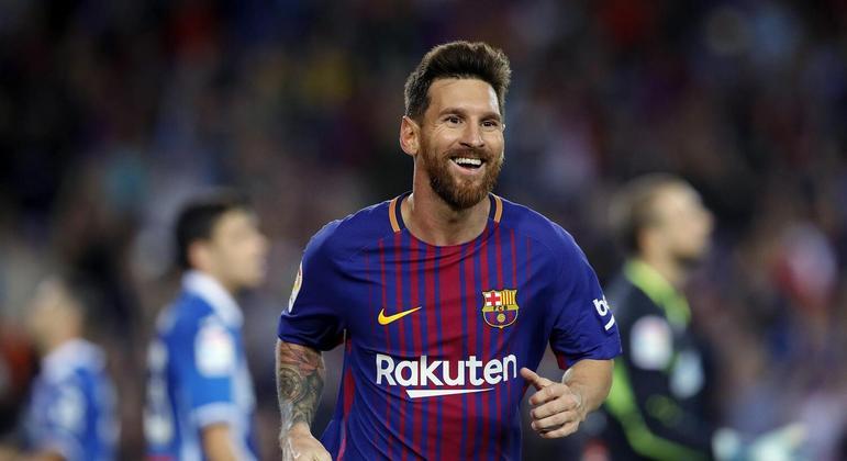 Messi saiu do Barcelona em 2021, quando foi anunciado pelo PSG, da França