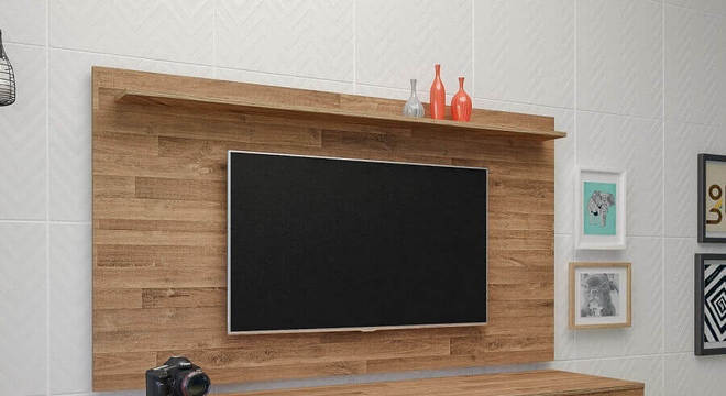 painel para tv com rack simples