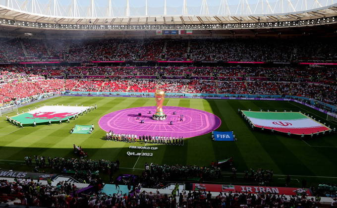 O palco do espetáculo é o belíssimo Ahmed bin Ali, em Al Rayyan