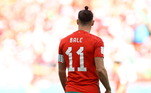 Gareth Bale, craque de Gales, em campo