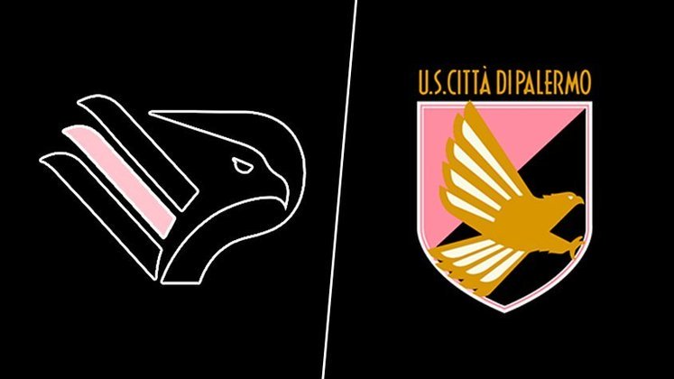 Palermo - Itália - segunda divisão - Grupo City comprou 80% do clube em 2022 - o escudo foi alterado