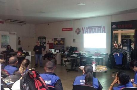 Durante palestra para funcionários da Bingool em Porto Velho