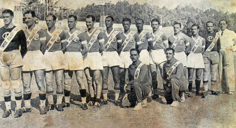 Há 80 anos o Palestra foi campeão do Campeonato Paulista contra o São Paulo, no Pacaembu