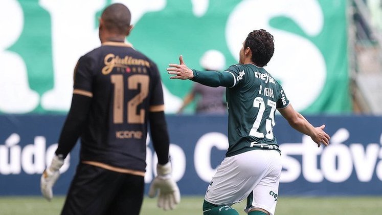 Palmeiras 1 x 0 Santo André - Fase de Grupos/8ª rodada - 19/2/2022 - Allianz Parque - Gol do Palmeiras: Raphael Veiga