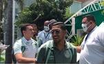 Rony foi um dos jogadores ovacionados na saída do CT a caminho do aeroporto de Guarulhos, cidade da região metropolitana de São Paulo