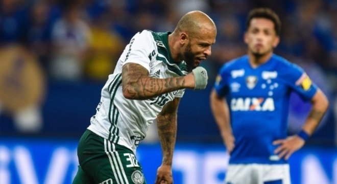 A celebração do Palmeiras, o gol de Felipe Melo
